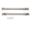 1 Pair 140mm Drive Shaft for Traxxas 1/10 RC Car, Stainless Steel RC Crawler CVD Shaft, Adjustable Universal Crosses Structure with Brass Beads, High Stability Lightweight Design f view 3