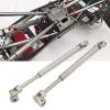 1 Pair 140mm Drive Shaft for Traxxas 1/10 RC Car, Stainless Steel RC Crawler CVD Shaft, Adjustable Universal Crosses Structure with Brass Beads, High Stability Lightweight Design f view 4