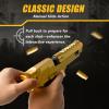 Deluxe Manual Shell Ejecting Toy Gun - Metallic Gold with Orange Tip, Complete Set with Foam Darts, Shells, Mags & Goggles, Realistic Action for Ages 14+ view 3