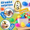 1000 Pack Easter Eggs Bulk Include 12 Surprise Golden Eggs, 2.4" Colorful Fillable Plastic Easter Eggs Empty for Easter Egg Hunt Event, Large Scale Community & School Supplies, Easter Basket Stuffers view 3