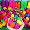 1000 Pack Easter Eggs Bulk Include 12 Surprise Golden Eggs, 2.4" Colorful Fillable Plastic Easter Eggs Empty for Easter Egg Hunt Event, Large Scale Community & School Supplies, Easter Basket Stuffers view 4