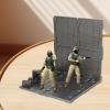 HouseVibe Interlocking Base Stand for Model Builders - Modular Display Stand for Figures, Toys, and Model Parts - Storage Garage for Collectibles- Style I view 2