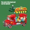 615 PCS Food Truck Building Blocks Set, City Street Taco & Burger Truck Playset with Table and Accessories, Creative Construction Toy for Kids Ages 6+ view 4