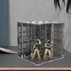 AlluraPet Interlocking Base Model Stand Builders Part Modelling Figure Display Stand Toy Storage Garage- Style E view 2