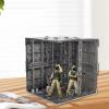 AlluraPet Interlocking Base Model Stand Builders Part Modelling Figure Display Stand Toy Storage Garage- Style E view 4