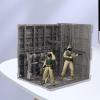 AlluraPet Interlocking Base Model Stand Builders Part Modelling Figure Display Stand Toy Storage Garage- Style D view 3