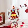 Lion Dance Headgear for Cold Weather with Ear Coverage, Chinese Traditional Performance Hat, Fleece Winter Hat for Boys and Girls, Cultural Costume Accessory- Large view 4