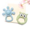 Neoberry Baby Teether and Rattle Toy Set, BPA-Free, Food-Grade Silicone, Easy-Grip Teething Rattle for Babies, Soothing Teething Toy, Infant Sensory Toy for 3-24 Months (Owl) view 1