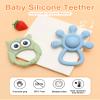Neoberry Baby Teether and Rattle Toy Set, BPA-Free, Food-Grade Silicone, Easy-Grip Teething Rattle for Babies, Soothing Teething Toy, Infant Sensory Toy for 3-24 Months (Owl) view 3