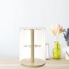 360 Rotating Figure Display Case 14.17x14.17x18.50 Inch Transparent Doll Storage Box Countertop Showcase for Mini Toys Charms Necklaces- Two Layer view 4