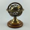 Brass Armillary Sphere Astrolabe/Globe on Wood Base view 4