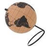 DIKACA Black Cork World Globe with Sturdy Stand Stable Desk Globe for Office Decoration Elegant Tabletop Ornament Enhancing Home and Study view 1