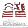 1/16 RC Upgrade Kit Steering Link Mount for C64 Model Truck DIY Parts - Steering Link Assembly & Mount for 1/16 Scale Truck Modification- Red view 3