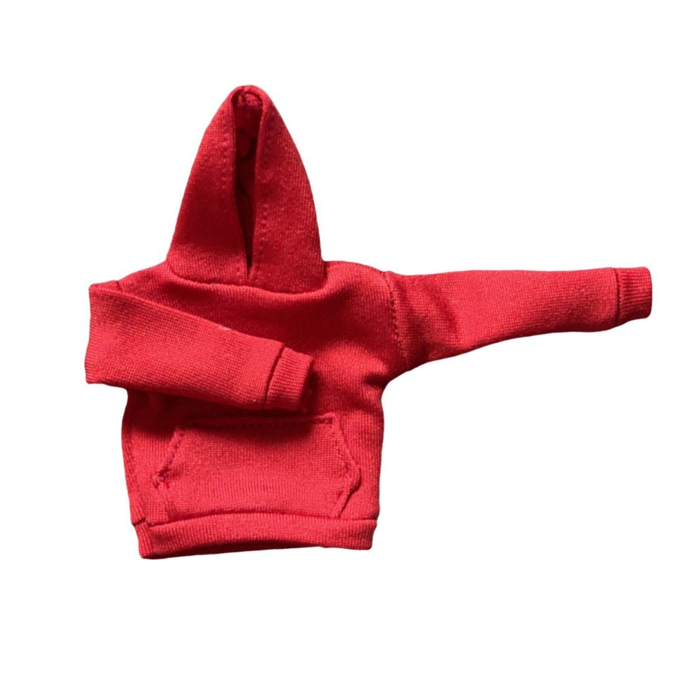 1/12 Scale Hoodie Apparel for 6inch Female Action Figures Cosplay Accessory Doll Clothing- Red
