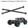 2Pcs Metal Steel Rear Drive Shaft Dogbone Parts for ZD Racing 1/7 DBX - 07 RC Car, RC Rear Drive Shaft Upgrade Kit, High Strength Shockproof Transmission Component with Accurate 10 view 2
