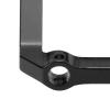 Aluminium Alloy Front Bumper Mount for Axial SCX24 C10, RC Front Bumper Mount Upgrade Parts, Durable Anodized CNC Machined Bumper with Screws, for 1/24 RC Car Accessori (Black) view 2