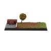 1/64 Scale Model Car Display Case with Parking Scene Diorama, Dustproof Acrylic Cover for Diecast Vehicles and Tiny Figures (4.72x2.28x1.93inch)- Spring Scene view 4