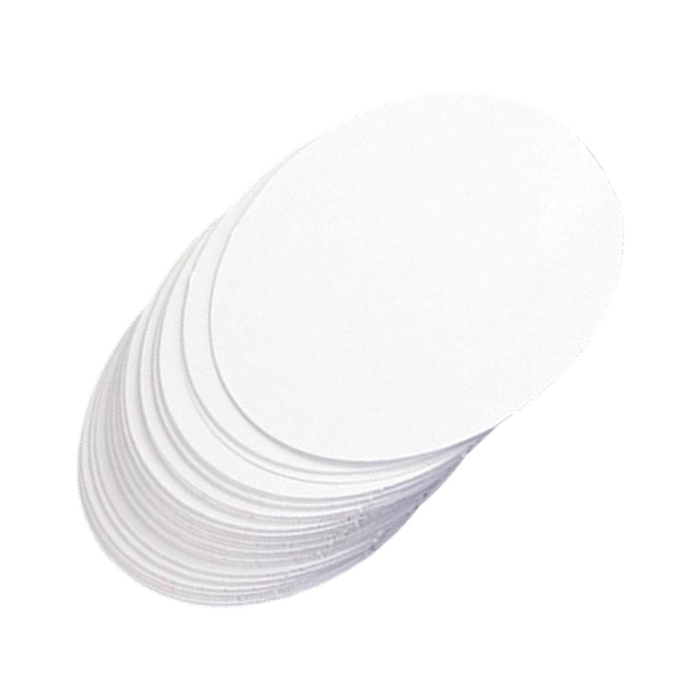 100Pcs Button Round Badge Blank Paper Making Supplies Fitments for Arts Crafts Supplies, DIY Lovers Friends Birthday (White, 44mm)- White 44mm