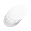 100Pcs Button Round Badge Blank Paper Making Supplies Fitments for Arts Crafts Supplies, DIY Lovers Friends Birthday (White, 44mm)- White 44mm view 1