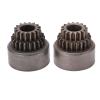 2Pcs Steel Clutch Bell Double Gears, RC Clutch Bell Gear Upgrade Parts, High Performance Power Transmission System for HSP 94122 94166 1/10 RC Car, Durable Steel Material with 16T view 1