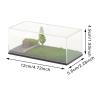 1/64 Scale Model Car Display Case with Parking Scene Diorama, Dustproof Acrylic Cover for Diecast Vehicles and Tiny Figures- Summer Scene view 2
