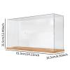1 Figure Display Case Clear Dustproof Doll Storage Cabinet with Door for Miniature Dolls Action Figures Collectibles Toy Box Office Desktop- 61.5cmx16.5cmx31.5cm view 2