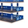 1/32 Scale Diecast Model Car Display Case with Parking Lot Scene Desktop Display Stand for Collectors- 3 Layer view 2