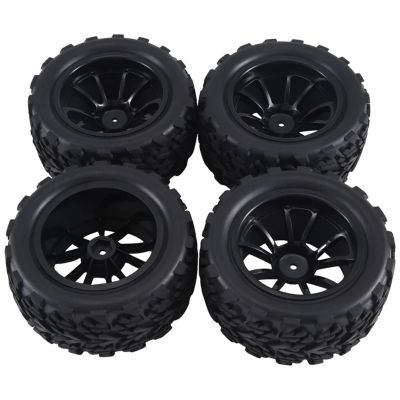 12Mm Hex 1/10 RC Truck Wheels and Tires for TRX for Rustler 2Wd 4X4 VXL