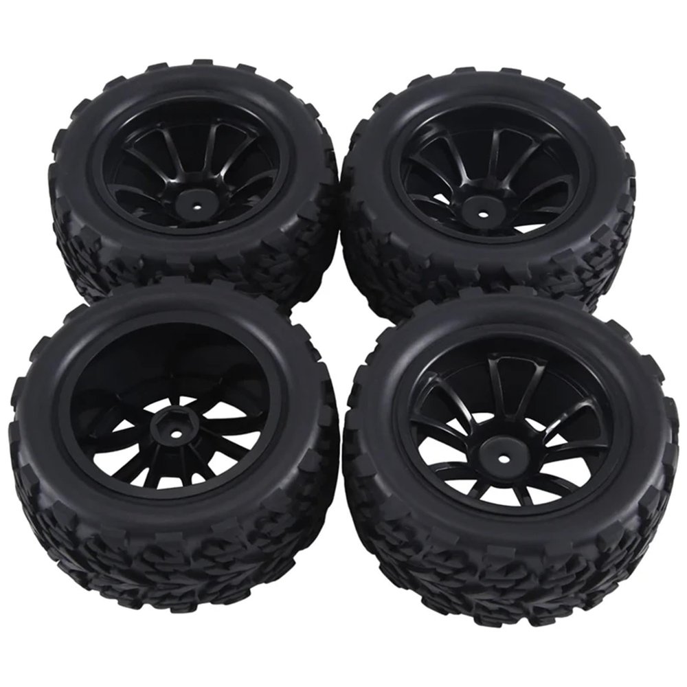12Mm Hex 1/10 RC Truck Wheels and Tires for TRX for Rustler 2Wd 4X4 VXL