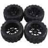 12Mm Hex 1/10 RC Truck Wheels and Tires for TRX for Rustler 2Wd 4X4 VXL view 1