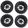 12Mm Hex 1/10 RC Truck Wheels and Tires for TRX for Rustler 2Wd 4X4 VXL view 2