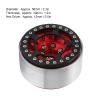 2Pcs RC Wheel Hub, Aluminum Alloy High Wear Resistance CNC Machining, 1.9in Remote Control Car Wheel Hub for AXIAL SCX10 90046, D90, Hsp, Redcat, Hpi, with Hex (Red) view 2
