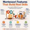Autumn Bliss Co Baby Activity Cube Toy 8-in-1 for Babies 6-12 Months | Montessori Sensory Cube with Mirror, Teether, Crinkle Textures & Fine Motor Activities | Soft Busy Cube Toy for Toddler view 2
