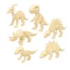 Articulated Dinosaur Skeleton Figurines  6-Piece Set  3D Printed Dino Bones  Movable Display Figures  Handmade view 1