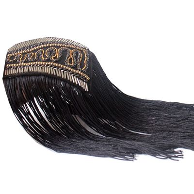 1Pc Tassels Epaulet Beads Shoulder Board Costume Badge Decors for Man Women Unisex Costume Epaulets Tassels Chain Metal Epaulettes