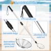 Agolctry 2 Pack Sand Sifter for Beach Shell Scooper with Seashell Bag and Sand Shovel Adjustable Shark Teeth Sifter Shelling Tools for Beach Seashell Collecting and Beachcombing view 3
