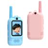 Video Walkie Talkies for Kids - Long Range Walkie Talkie 2 Pack with 2 Camera Rechargeable Indoor Outdoor Family Games, Camping, Hiking Toys for Age 3-12 Boys Girls (bluepink with 2camera) view 1