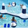 TURNMEON Inflatable Pool Toys Games Set Pool Volleyball Net with Yacht Theme Floating Volleyball Swimming Pools Game Gift for Adults Perfect Summer Water Sport Party Float view 1