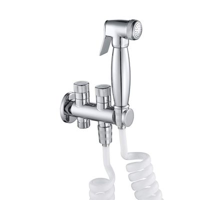 OJJBAVKFQ ChromeSprayer BrassSprayer Kit Cold and Hot Water Portable Hand Held ShowerTap Wall Mounted Spray Faucet Cloth Diaper Cleaning