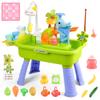 AZTWMYS Toddler Sand Water Table with Electric Pump 4-in-1 Splash Pad & Kitchen Sink Toy Set, Outdoor Backyard Summer Toys for Kids Ages 1-3 3-6, Birthday Gift for Toddler Boys Girls(Blue) view 1