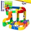 Arnbz 3D Stem Electric Train Set for Kids, Magic Infinity Racer 3D Train with 2 Cars, DIY Assembled Track Vehicle, Create Lab Gravity Tracks, Educational Learning Gift (Random Color Advanced Edition) view 1