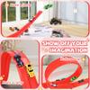 Flexible Race Car Track for Kids - Upgrade One Flex Track 16 Ft with Suction Cups & Loop for Ages 3 & Up Classic Red Double Long Rolls Up Portable(Red) view 4