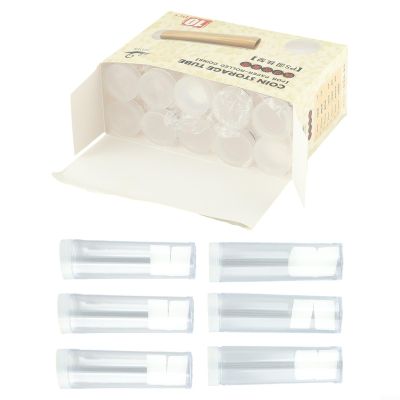 10-Pack Clear Plastic Coin Collection Tubes for 27mm and 30mm, Protective Storage Holder and Organizer for Coin Collectors(27mm)