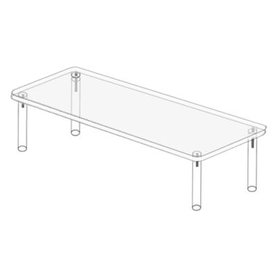 Acrylic Display Stand Display Riser Rack Figure Toy Organizer Clear for Cosmetics Jewelry
