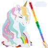 PCFING 20 Inch Unicorn Piata with 30 Inch Piata Stick Blindfold Confetti for Boy Girl Fantasy Princess Birthday Party Game Decorations, Anniversary Celebration, Fiesta view 1