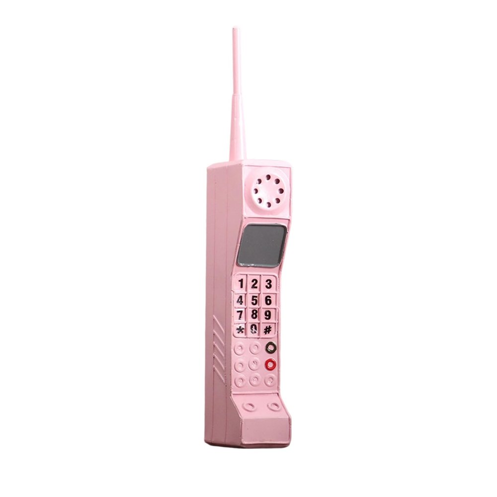LEIQI Large Phone Model Constructed of Iron with Detailed Antenna and Buttons for Traditional Theme Deck and Sta