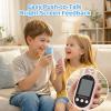 Walkie Talkie for Kids with Video: 2 Pack Rechargeable Toddler Toys with HD Camera & Voice Changer, Long Range Gift Toys for Boy & Girl Age 3-8 for Outdoor Play, Camping (Mirror Pink-Mirror Blue) view 2