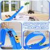 Flexible Race Car Track for Kids - Upgrade One Flex Track 16 Ft with Suction Cups & Loop for Ages 3 & Up Classic Blue Double Long Rolls Up Portable(Blue) view 4