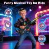 ONEANU Electric Musical Guitar for Kids: Stringless Multifunctional Guitars with DJ Turntable and Lights Music Instrument Toys for Toddler Ages 3 4 5 6 7 8 9+ view 2