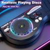 ONEANU Electric Musical Guitar for Kids: Stringless Multifunctional Guitars with DJ Turntable and Lights Music Instrument Toys for Toddler Ages 3 4 5 6 7 8 9+ view 4